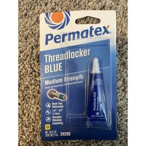 Permatex Threadlocker Blue 6ml Liquid Glue Medium Strength - Brand New